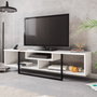 Hanah Home Asal (150) Soporte para TV Blanco y Negro